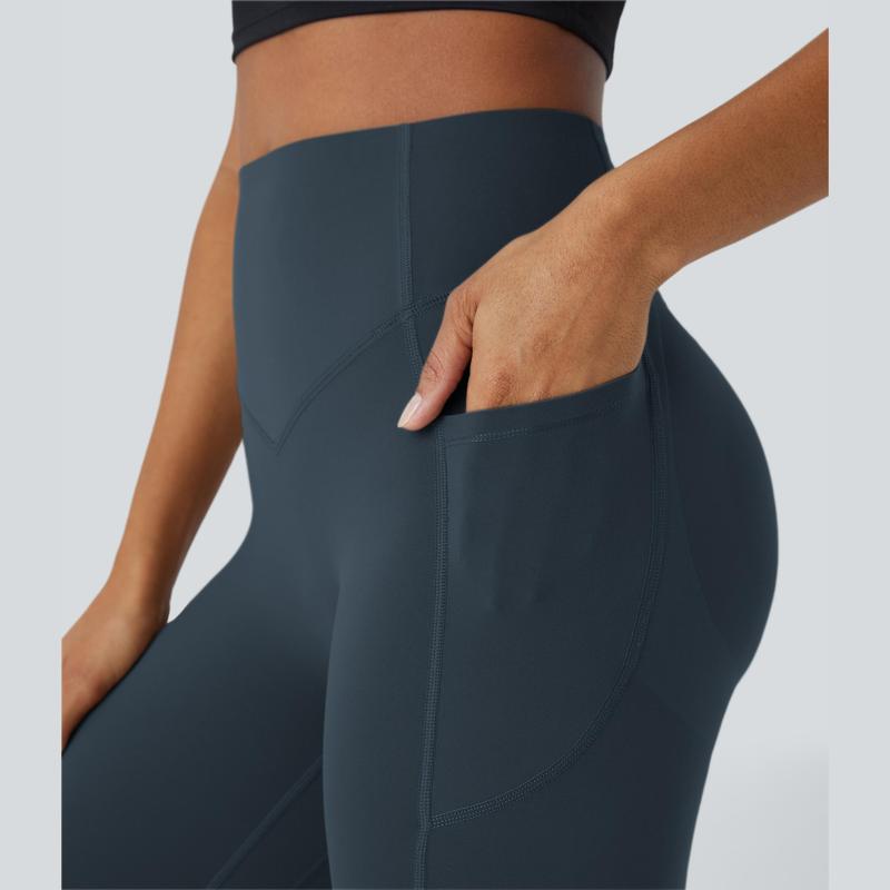 High Waisted Scrunch Butt Lifting Leggings with Tummy Control & Side Pockets