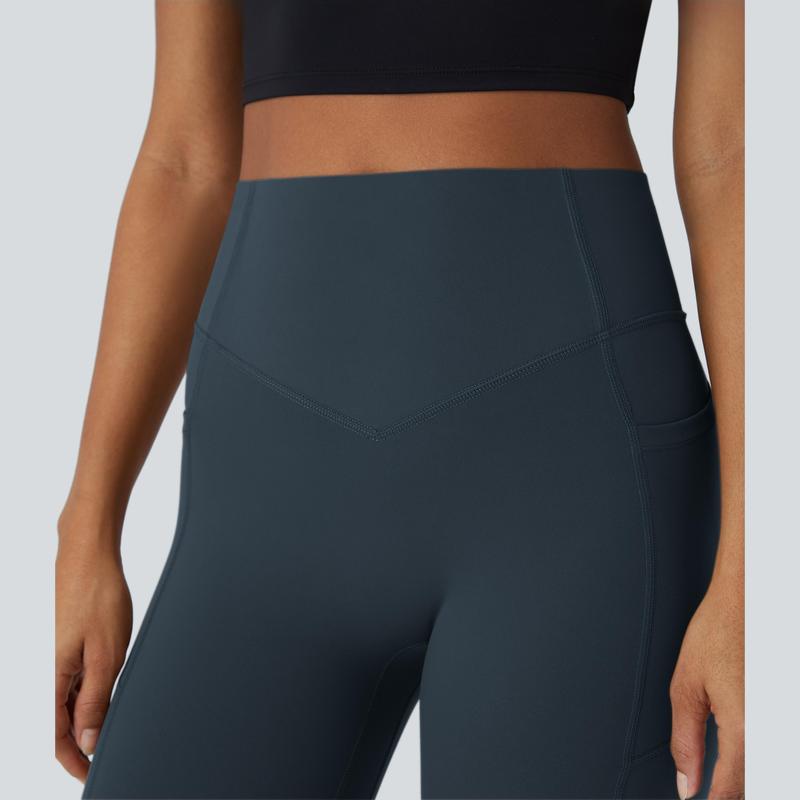 High Waisted Scrunch Butt Lifting Leggings with Tummy Control & Side Pockets