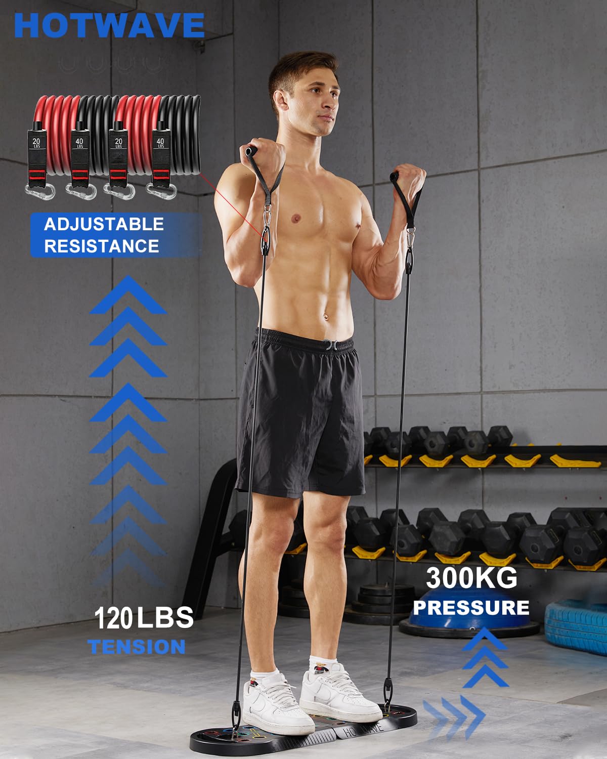 20-in-1 Foldable Push Up Board – Portable Home Gym Equipment